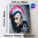 Cyberpunk Punk Character Painting Poster, Bold Edgy Cyberpunk Style Poster, Eye-catching Design With Colorful Mohawk, Tattooed Face And Cybernetic_maomaolike.com