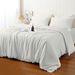Solid Color Bamboo Fiber Summer Bedding Set, Cooling Breathable Bed Linen, Optional Three-Piece Four-Piece Duvet Cover Sheet Set For Bedroom
_maomaolike.com