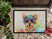 Yorkshire Terrier Hippie Dawg Doormat Front Door Mat Indoor Outdoor Rugs For Entryway, Non Slip Washable Low Pile, 24H X 36W_maomaolike.com