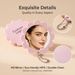 Mini HD Flower Pattern Compact Handheld Mirror, Portable Hanging Decor Cosmetic Mirror, Small Pocket Beauty Mirror For Women Daily Dressing
_maomaolike.com