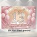 Glitter Pink 13th Birthday Party Banner - 2D Flat Polyester Backdrop With Diamond Design, Wall Hanging Photo Props, Party Decor_maomaolike.com