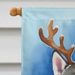 Siberian Husky Christmas Reindeer House Flag Large Porch Sleeve Pole Decorative Outside Yard Banner Artwork Wall Hanging, Polyester, House Size, Multicolor_maomaolike.com