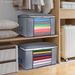 Foldable Non-Woven Quilt Storage Bag Waterproof Dustproof Closet Organizer For Bedding Blanket Clothes Pillow_maomaolike.com