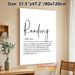 Reading Definition Painting Poster, Minimalist Elegant Typographic Poster, Inspirational Literary-themed Decor Ideal For Library, Study Room And_maomaolike.com