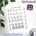 Music Note Values Painting Poster, Clear Educational Minimalist Typographic & Musical Symbol Poster, Practical Music Learning Reference For Music_maomaolike.com