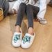 Smile Pop Winter Indoor Comfortable Plush Cute Cartoon Turtles Fluffy Cotton Non-slip Warm Household Slippers_maomaolike.com