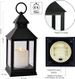 Vintage Lantern Decorative LED Flickering Flameless Candle With Timer, Battery Powered LED Decorative Hanging Lanterns For Indoor Outdoor Garden Yard Home Decor_maomaolike.com