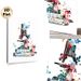 Floral Microscope Painting Poster, Vibrant Watercolor Style Poster, Artistic Design With Blooming Flowers And Butterflies, Ideal For Study Room_maomaolike.com