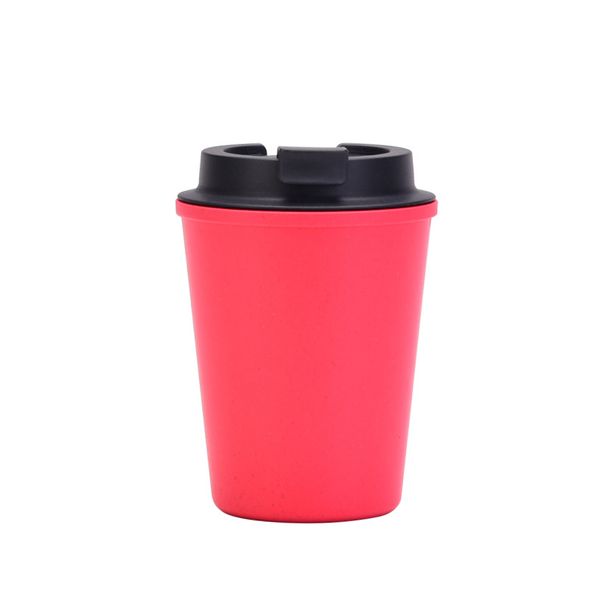 double layer water cup portable mini wheat straw coffee cup portable fashionable and simple car wheat aroma cup_maomaolike.com