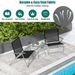 3 Pieces Patio Folding Chair Set Outdoor Metal Conversation Set_maomaolike.com