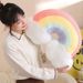 Ins Rainbow Home Bedroom Children's Room Sofa Bay Window Decoration Bedside Cushion Girly Heart Love Pillow_maomaolike.com