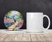 Whippet Spring Path Large Sandstone Coasters Pack Of 4 Absorbent Round Coasters Decor Gifts For Men Or Women, 4 In, Multicolor_maomaolike.com