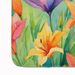 Lilies In Watercolor Memory Foam Kitchen Mat Machine Washable Anti-Fatigue Mat Cushion Comfort Bath Mat Or Kitchen Rug_maomaolike.com