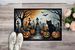 Black Cat Spooky Halloween Doormat Front Door Mat Indoor Outdoor Rugs For Entryway, Non Slip Washable Low Pile, 24H X 36W_maomaolike.com