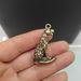 Copper-Plated Leopard Figurine Craft Chinese Feng Shui Mythical Beast Small Merchandise Car Keychain Pendant Ornament_maomaolike.com