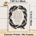 Raven Themed Literary Quote Painting Poster, Monochrome Black Raven Wreath Poster, Classic Poetry-inspired Wall Decor Suitable For Study, Living Room_maomaolike.com