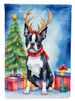 Boston Terrier Christmas Reindeer Garden Flag Mailbox Flag Decorative Yard Flag Banner Outside Patio Artwork Yard Flower Beds, Garden Size, Multicolor_maomaolike.com