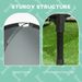 PawHut Elevated Portable Dog Cot Pet Bed With UV Protection Canopy Shade, 36 Inch, Gray_maomaolike.com