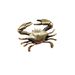 Antique-Style Distressed Copper-Plated Crab Tea Pet Four Treasures Of The Study Pen Holder Antique Solid Bronze Craft Small Orname_maomaolike.com