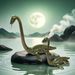 Loch Ness Craft Animal Dinosaur Chinese Style Alloy Metal Decoration Large And Small Size Water Monster Figurine_maomaolike.com