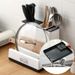 Tableware Storage Holders Knife Plastic Storages Racks For Convenience Cabinet Kitchen Gadgets_maomaolike.com