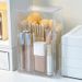 Makeup Storage Tube Acrylic Lipstick Compartment Eyeshadow Eyebrow Foundation Organizer Large Capacity Brush Holder_maomaolike.com