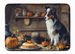 Australian Shepherd Fall Kitchen Pumpkins Memory Foam Kitchen Mat Machine Washable Anti-Fatigue Mat Cushion Comfort Bath Mat Or Kitchen Rug_maomaolike.com