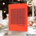 Floral Themed Painting Poster, Vibrant Orange Block-style Flower Grid Poster, Striking Color Contrast Decor Suitable For Living Room, Bedroom_maomaolike.com