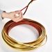 8~15mm”2.8~3m Self-Adhesive Background Decorative Fabric Matte Gold PVC Edge Wall Panel Seam Strip_maomaolike.com