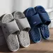 Solid Colour Men's Slippers Bathroom Anti-slip Massage Sandals Women Simple Soft Bottom Health Shoes Zapatillas Casa_maomaolike.com