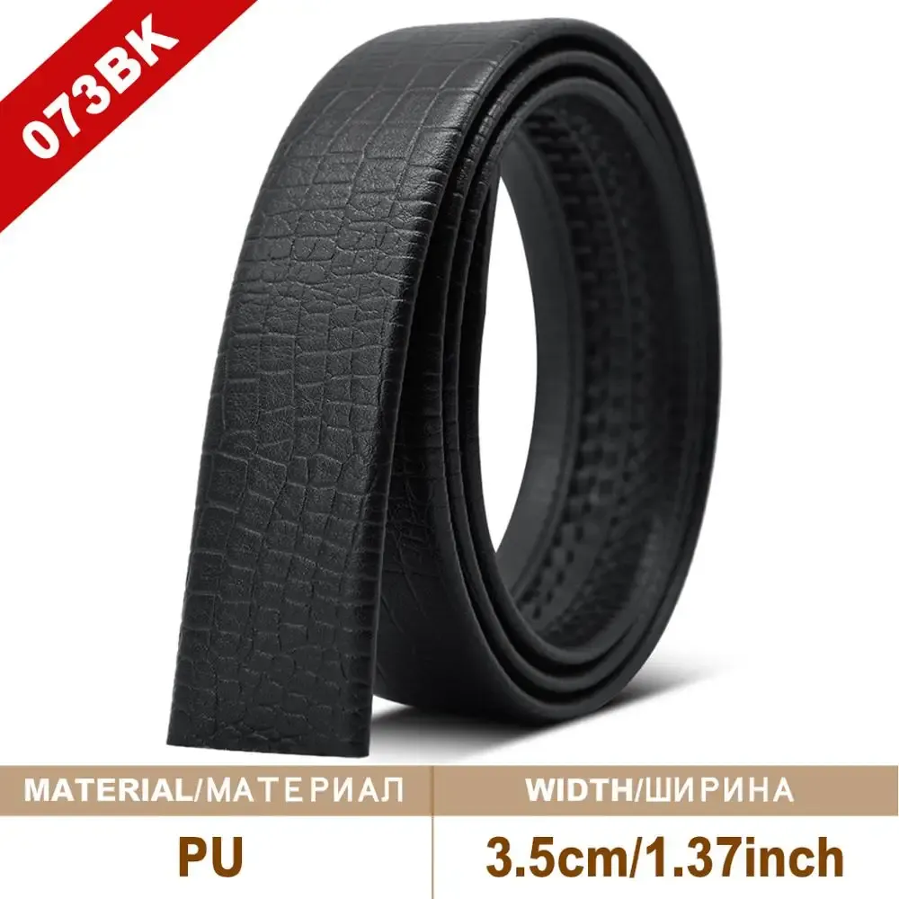 HOT Men Genuine Leather Black Brown Men's Belts Without Buckle Cowskin Belt Cinturones Para Mujer_maomaolike.com