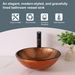Above Counter Artistic Tempered Glass Bathroom Sink Transparent Counter Top Bathroom Single Bowl Vessel Basin_maomaolike.com