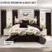 9 Piece Soft All-Season Washed Microfiber Cover Set , Queen/King/Calking Bedding Set With Pillowcases,Bedspread Print Curtains & Solid Curtains,Print, Moisture-Wicking, Soft ,Cooling, Easy Care_maomaolike.com