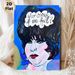Retro Female Portrait Painting Poster, Vibrant Bold Brushstroke Pop Art Style Poster, Inspirational "Who Cares If We Fail?" Quote For Bedroom, Living_maomaolike.com