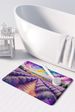 English Lavender In Color Memory Foam Kitchen Mat Machine Washable Anti-Fatigue Mat Cushion Comfort Bath Mat Or Kitchen Rug_maomaolike.com
