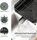 Large Expandable Dish Drying Rack For Kitchen Counter, 19.3-29.4 In, Black_maomaolike.com