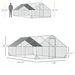 10' X 20' X 6.5' Chicken Coop Cage, Outdoor Hen House W/Cover & Lockable Door_maomaolike.com