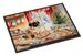 Pekingese Christmas Cookies Doormat Front Door Mat Indoor Outdoor Rugs For Entryway, Non Slip Washable Low Pile, 24H X 36W_maomaolike.com