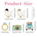 5Pcs Wedding Theme Party Yard Signs With Stakes Pigeon Ring Camera Pattern Road Decoration Wedding Reception Plastic Welcome Sign Large Bridal Shower Party Backdrop Photo Booth Props For Wedding Decor_maomaolike.com