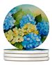 Hydrangeas In Watercolor Large Sandstone Coasters Pack Of 4 Absorbent Round Coasters Decor Gifts For Men Or Women, 4 In, Multicolor_maomaolike.com