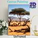 Desert Camel Painting Poster, Serene Realistic Desert Landscape Poster, Natural Wilderness Scene Ideal For Living Room And Office Wall Decor_maomaolike.com