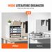 VEVOR Literature Organizers, 5 Compartments Office Mailbox With Adjustable Shelves, Wood Literature Sorter 13.9x12x13 Inches For Office, Home, Classroom, Mailrooms Organization, EPA Certified, White_maomaolike.com