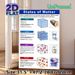 States Of Matter Educational Painting Poster, Color-coded Illustrated Scientific Infographic Poster, Informative Guide To Matter Properties, Ideal For_maomaolike.com