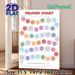 Reward Chart Painting Poster, Pastel-colored Polka Dot & Star Themed Poster, Practical For Tracking Tasks And Goals, Suitable For Home And Study_maomaolike.com