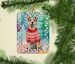 Australian Cattle Dog Christmas Porcelain Ornament Christmas Tree Hanging Decorations For Home Christmas Holiday, Rectangle, Gift, Multicolor_maomaolike.com