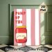 Strawberry Jam Themed Painting Poster, Playful Cartoon Style Jam Jar With "Pump Up The Jam" Text Poster, Cheerful Design Ideal For Kitchen And Dining_maomaolike.com