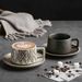 Coarse Pottery Tableware And Saucer Japanese Retro Small Exquisite Latte Coffee Home Breakfast Cup Afternoon Tea Set_maomaolike.com