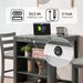 30" Modern Dining Table Set For 2 With Charging Station & 3-Tier Adjustable Storage | Space-Saving Kitchen Set With Upholstered Chairs For Small Spaces, Apartment,Gray_maomaolike.com