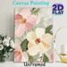 Floral Themed Painting Poster, Pastel-toned Textured Impasto Flower Poster, Delicate Artistic Decor Suitable For Living Room, Bedroom_maomaolike.com