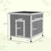 Wooden Duck Coop With Openable Roof, Removable Floor, Double Doors, Ramp, For 2-4 Ducks, Chickens, 25" X 32" X 30"_maomaolike.com